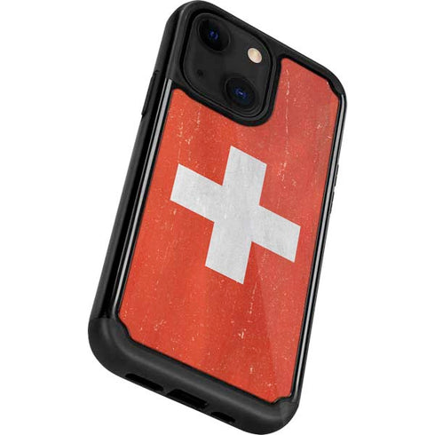 Switzerland Flag Distressed iPhone 13 Cargo Case